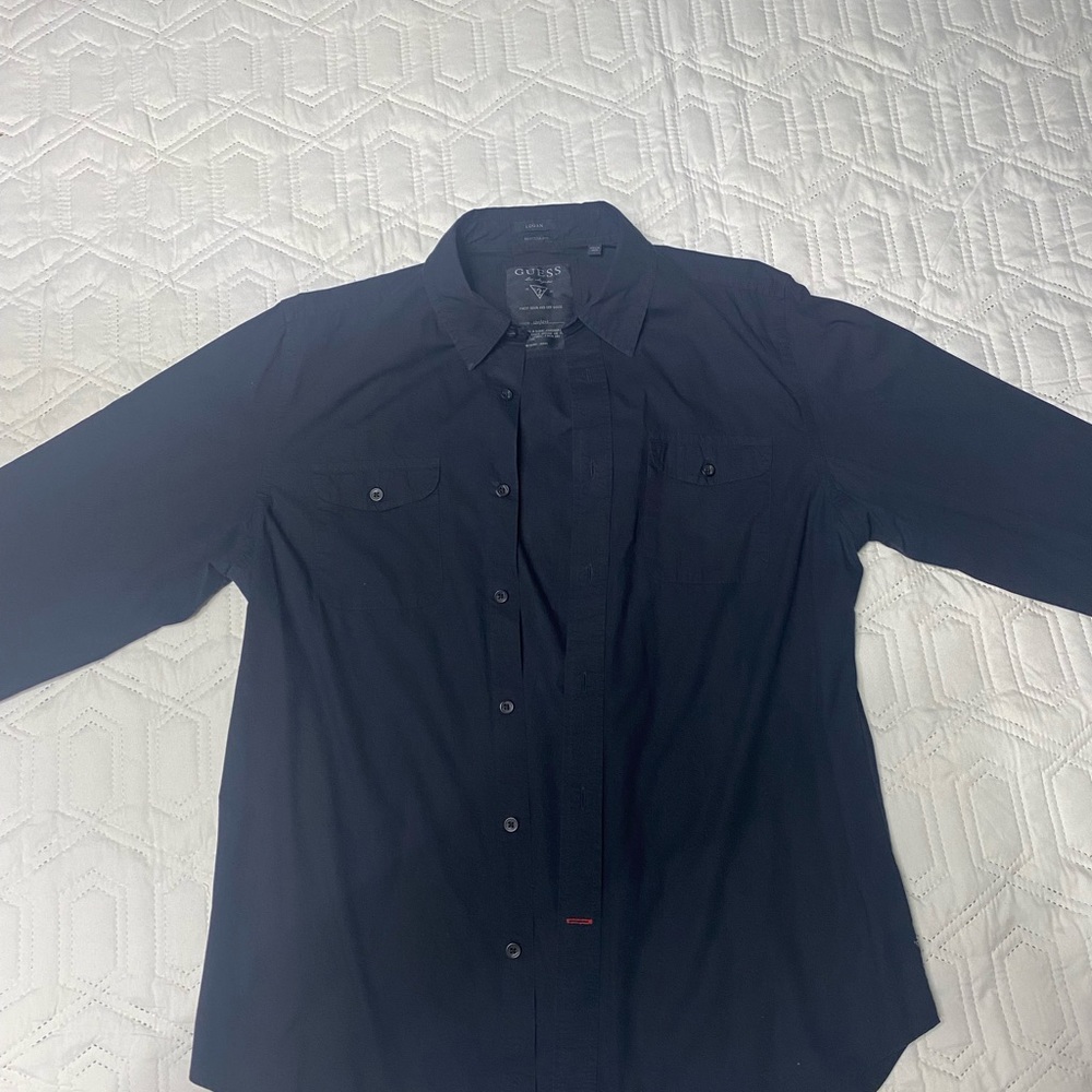 Black Button Down Guess Shirt